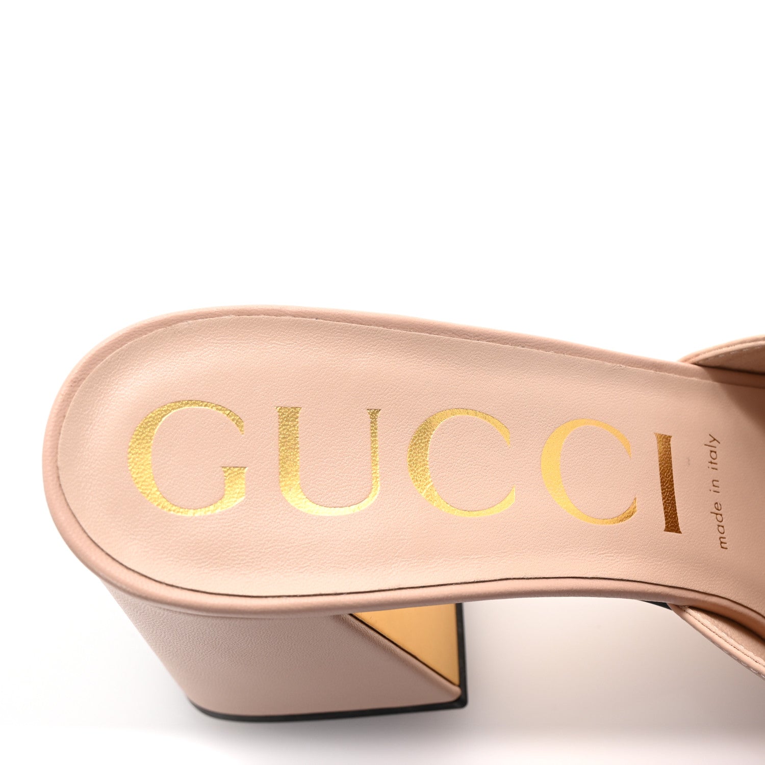Gucci Nappa Horsebit 75mm Slide Sandals 37 Skin Rose 8 of 10