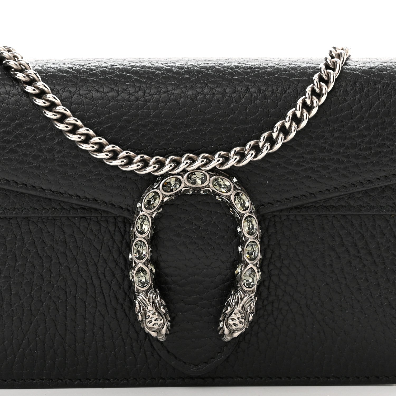 Gucci Calfskin Super Mini Dionysus Shoulder Bag Black 7 of 10