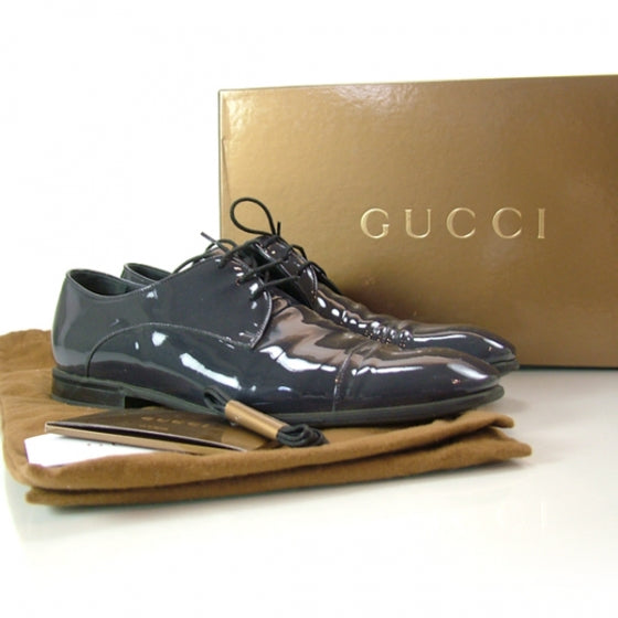 Patent Oxfords Men Shoes 6 Grey