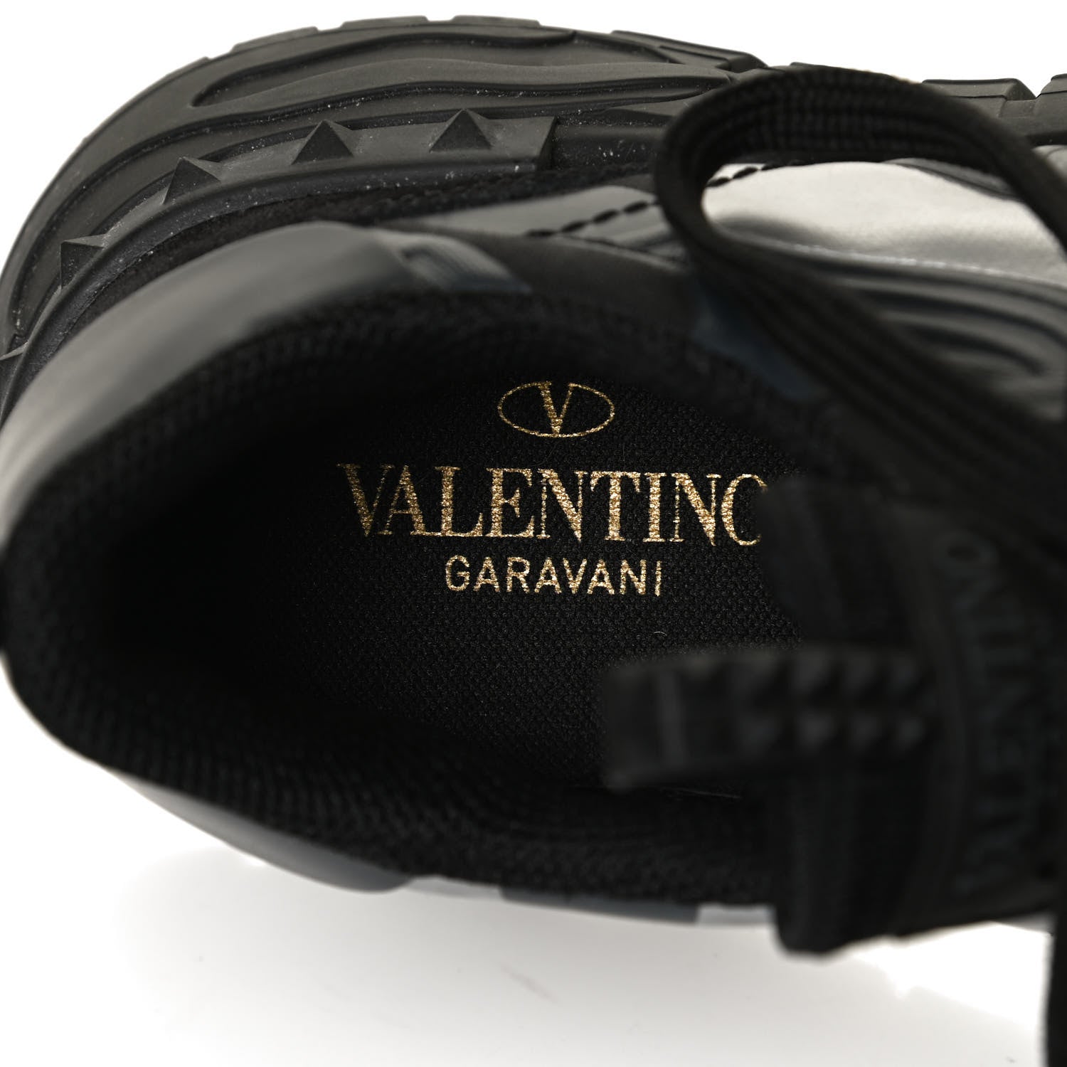 Valentino Garavani Nappa Suede Camouflage Womens Rockrunner Plus High Frequency Sneakers 41 Black 10 of 12