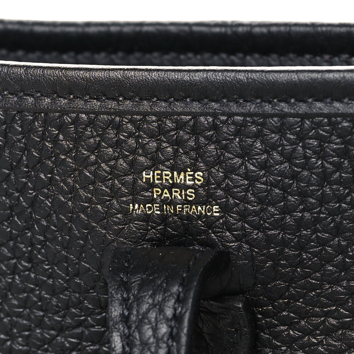 Hermes Taurillon Clemence Evelyne TPM Black 6 of 10