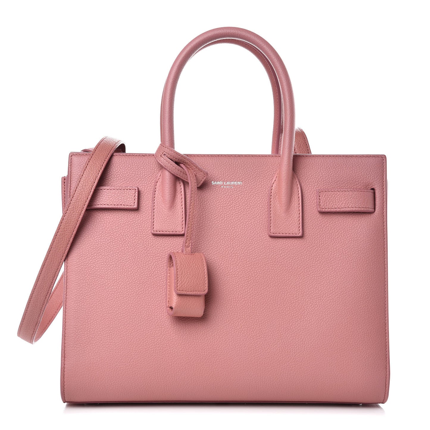 Grained Calfskin Baby Sac De Jour Dark Rose