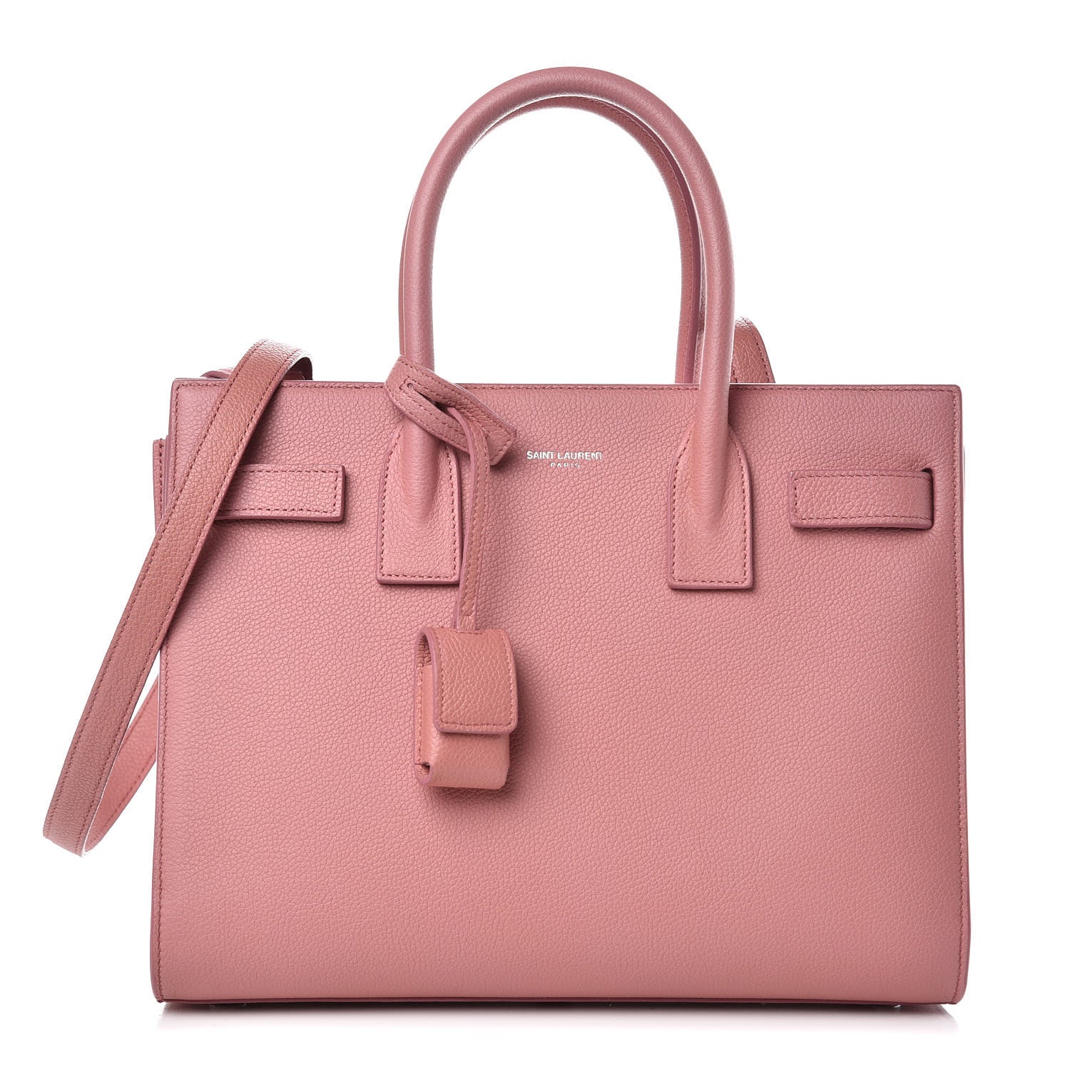 Saint Laurent Grained Calfskin Baby Sac De Jour Dark Rose 1 of 11