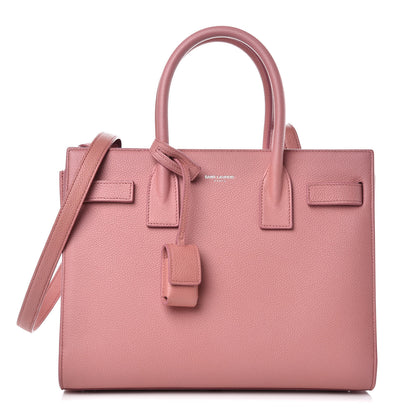 Saint Laurent Grained Calfskin Baby Sac De Jour Dark Rose 1 of 11