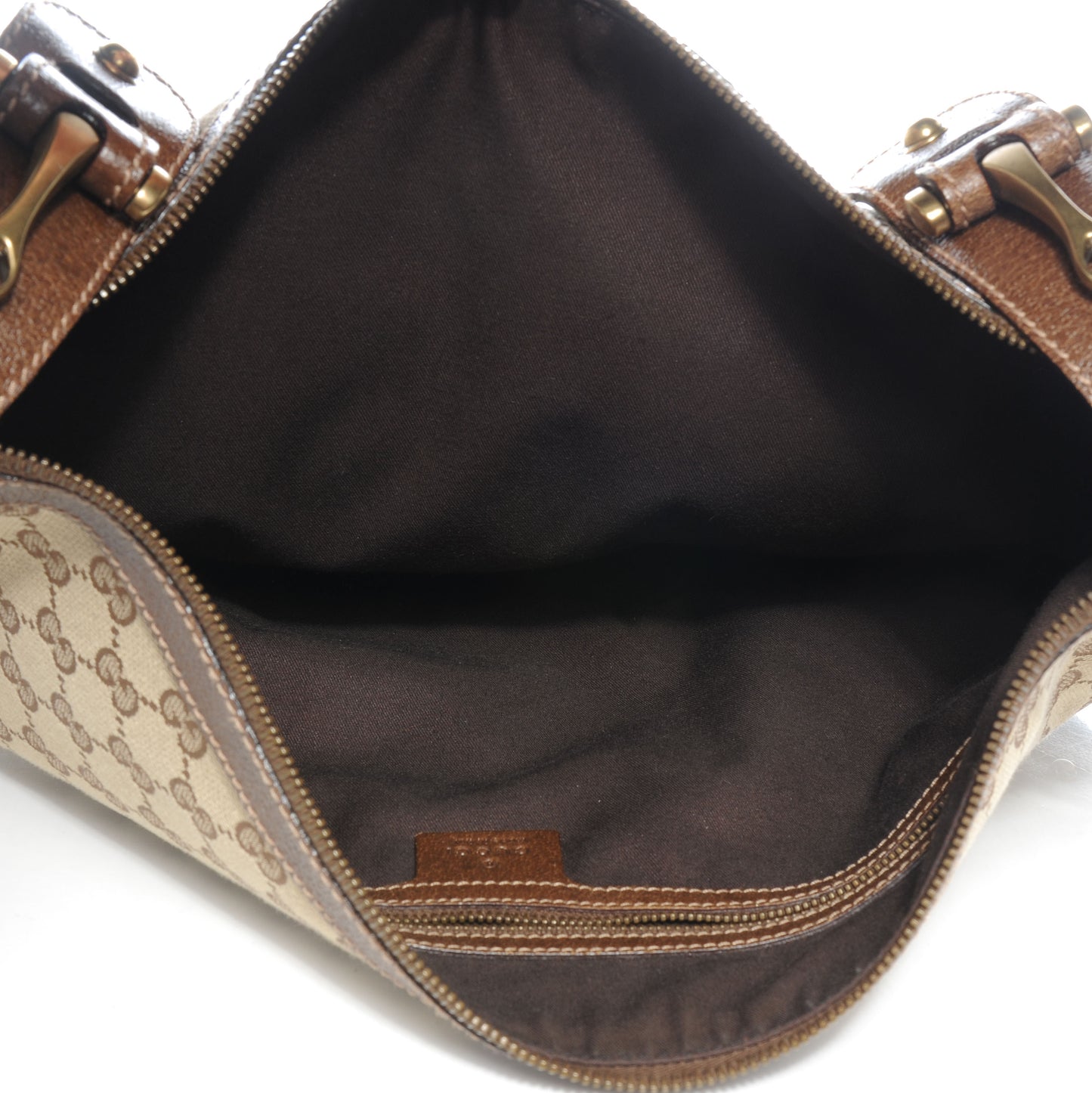 Monogram Pelham Studded Shoulder Bag Brown
