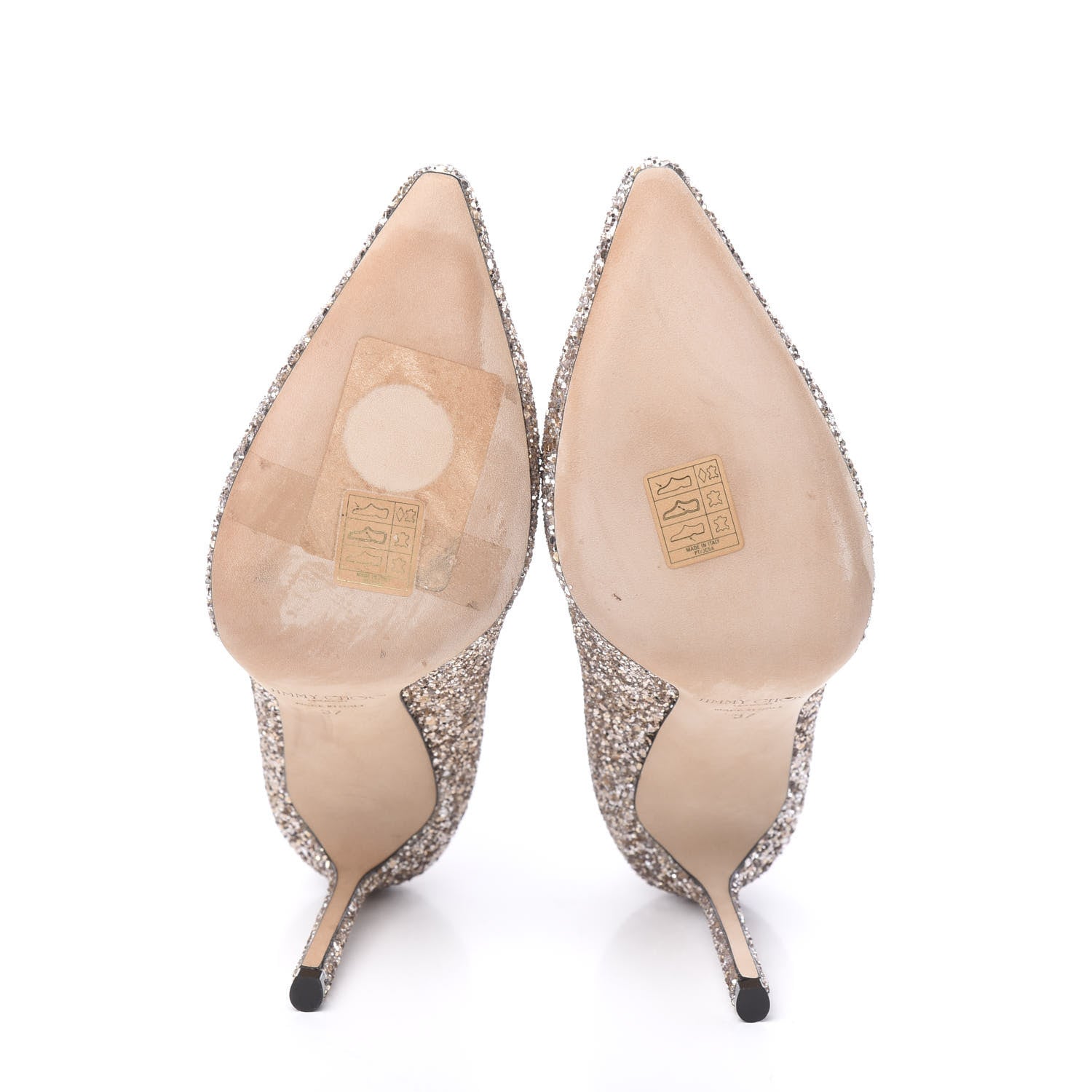 Jimmy Choo Coarse Glitter Romy 100 Pumps 37 Anthracite 5 of 8