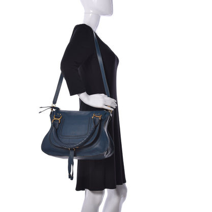Chloe Calfskin Medium Marcie Satchel Navy Ink 2 of 10
