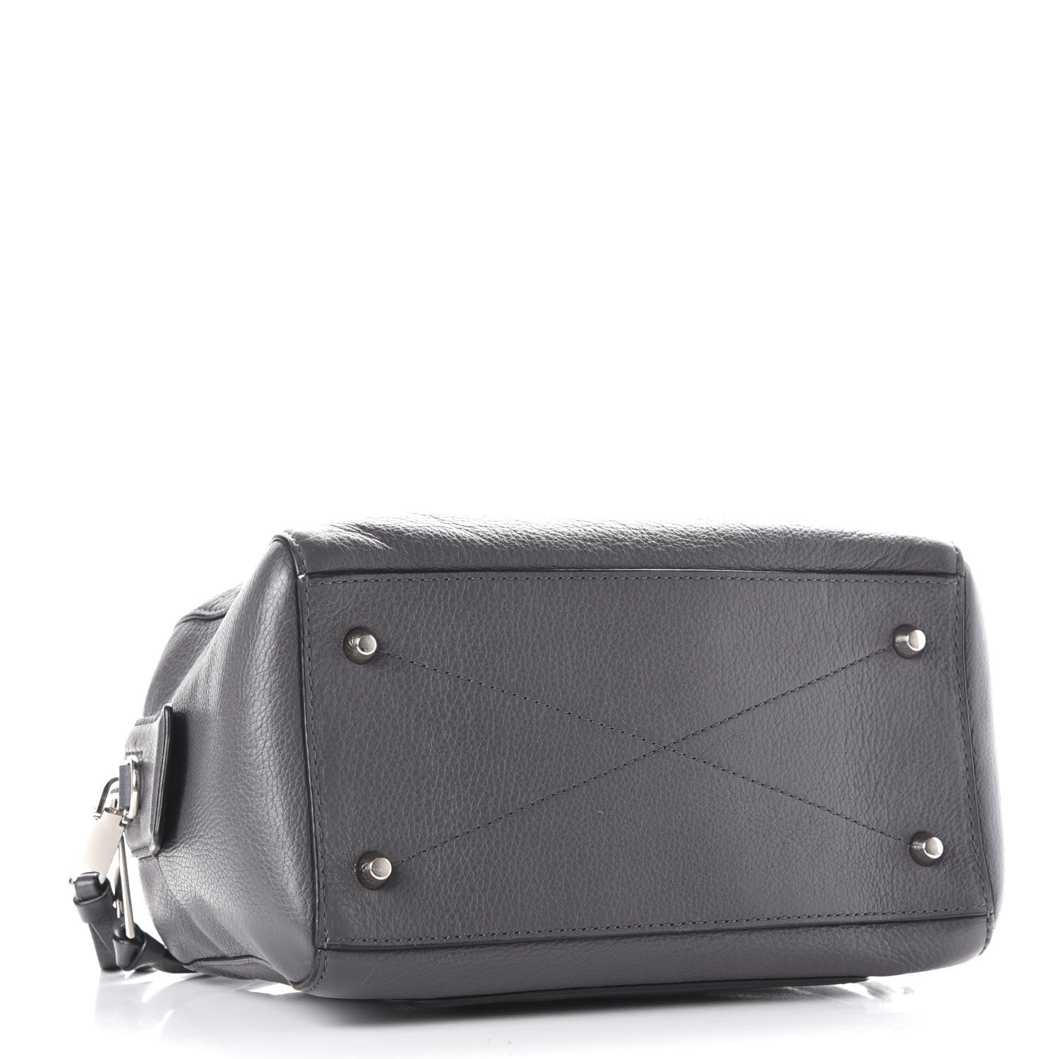 Marc Jacobs Calfskin Recruit Bauletto Satchel Tote Bag Grey 4 of 12