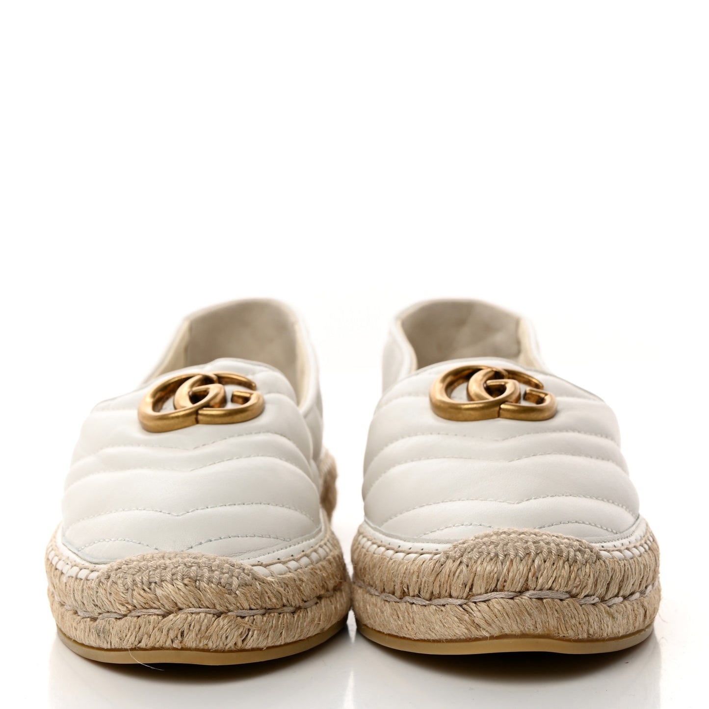 Nappa Matelasse GG Marmont Espadrilles 39 Great White