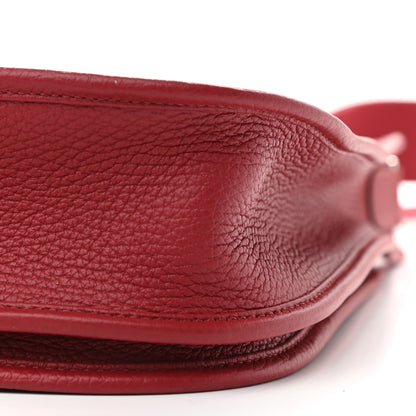 Hermes Taurillon Clemence Evelyne III PM Rouge Grenat 8 of 8