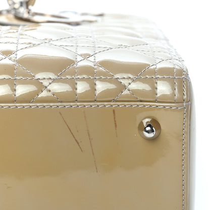Christian Dior Patent Cannage Large Lady Dior Beige 9 of 9
