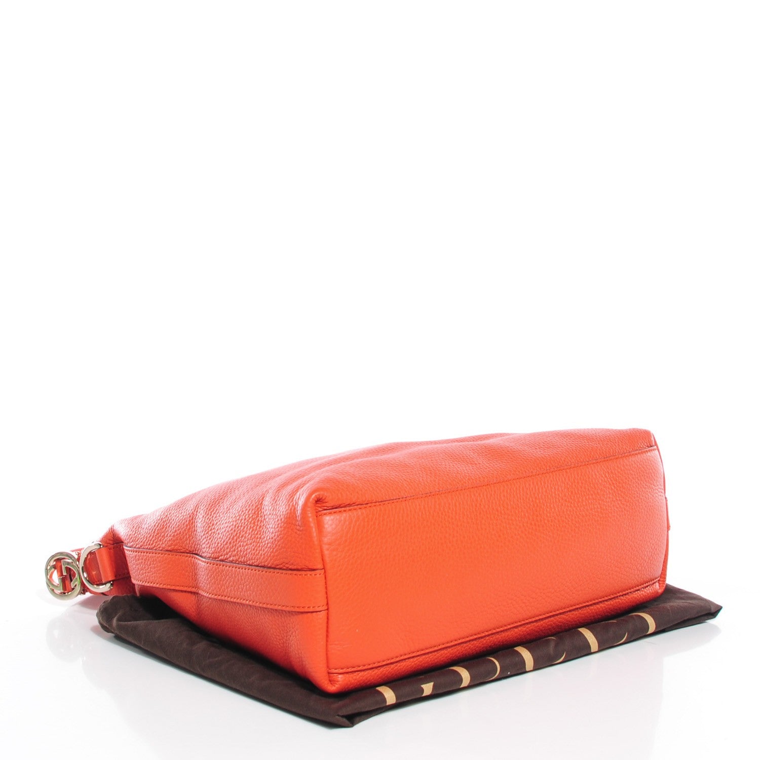 Gucci Pebbled Calfskin Small Miss GG Hobo New Dark Orange 4 of 7