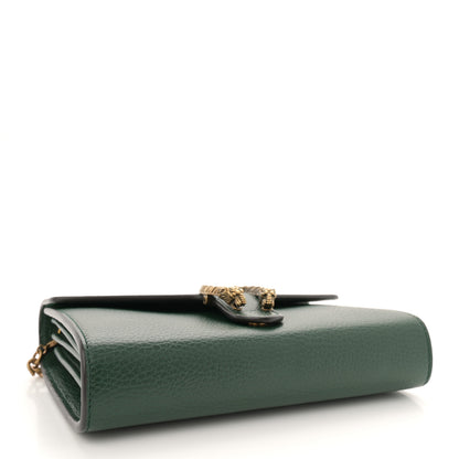Gucci Calfskin Garden Dionysus Chain Wallet Emerald 4 of 12
