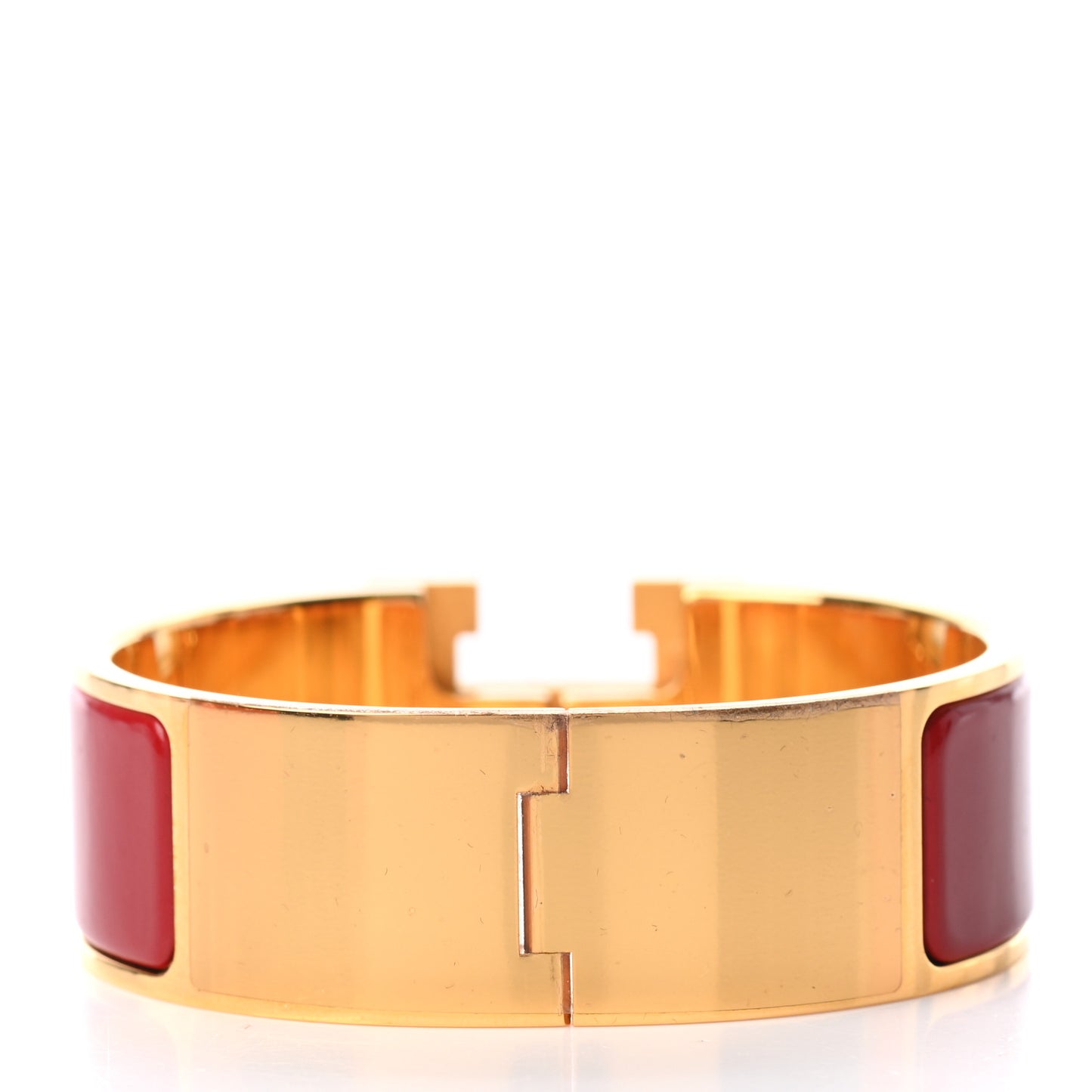 Enamel Wide Clic Clac H Bracelet PM Red