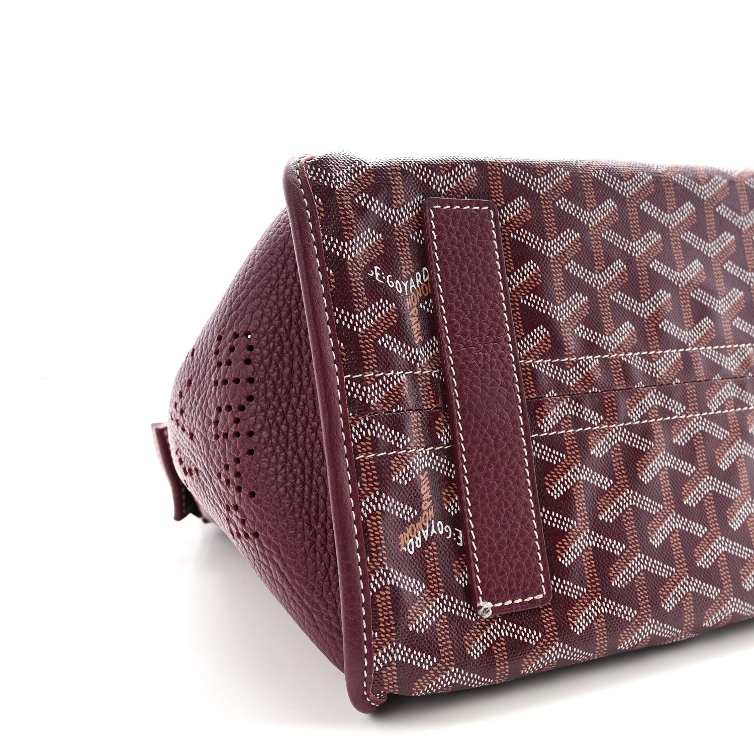 Goyard Goyardine Sac Hardy Pet Carrier PM Burgundy 9 of 10