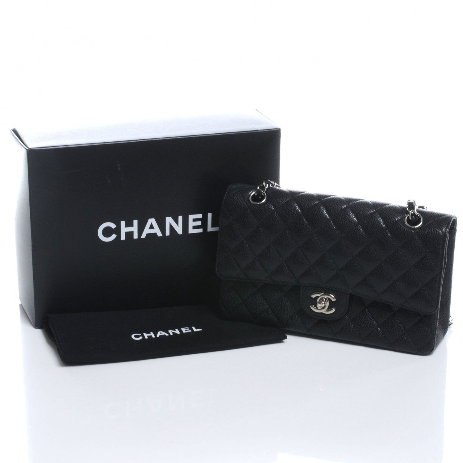 Chanel Caviar Quilted Medium Double Flap Black 5 of 8