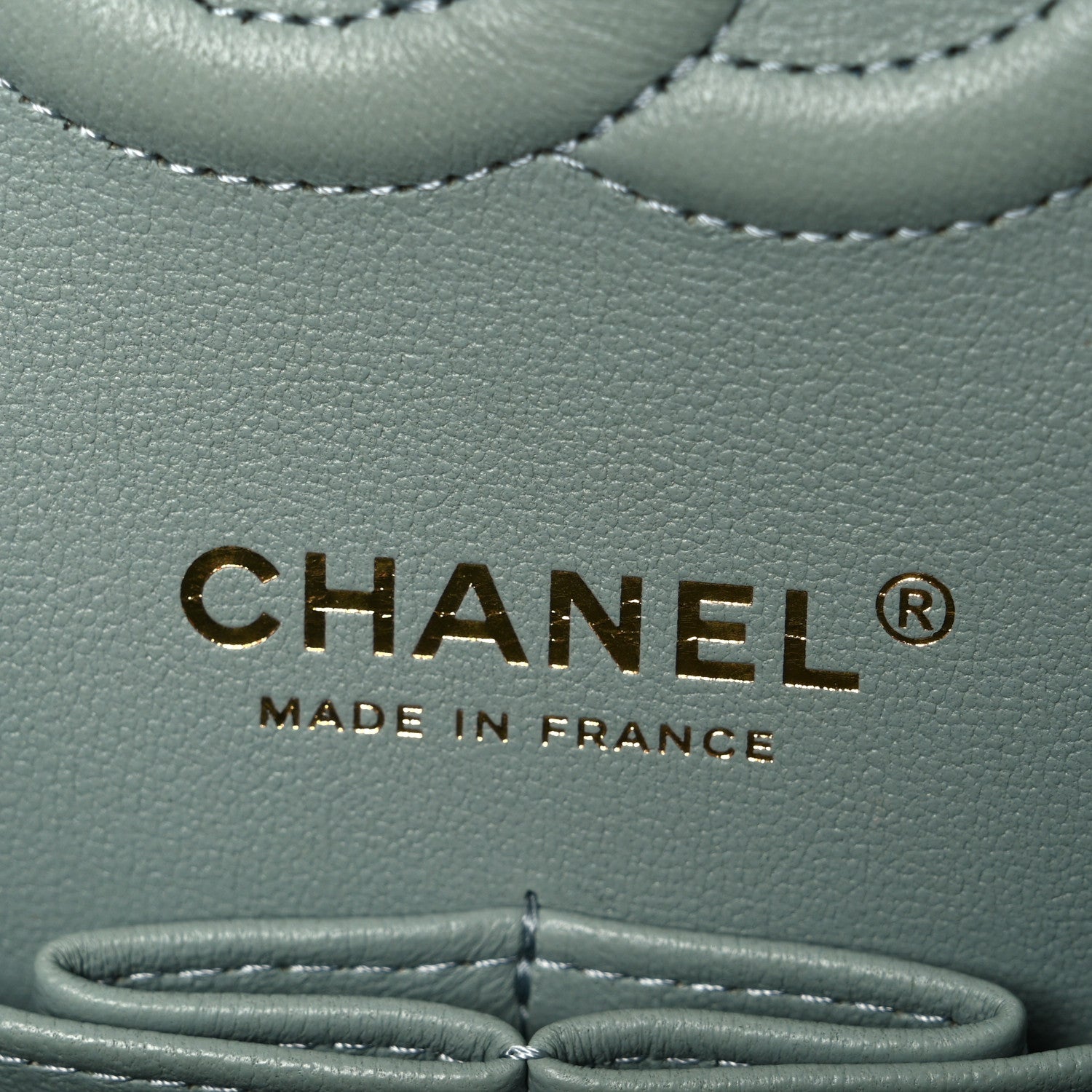 Chanel Caviar Quilted Medium Double Flap Light Green 6 of 10