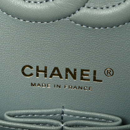 Chanel Caviar Quilted Medium Double Flap Light Green 6 of 10