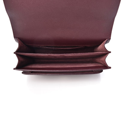 Saint Laurent Grained Calfskin Medium Monogram Sunset Bordeaux 5 of 11