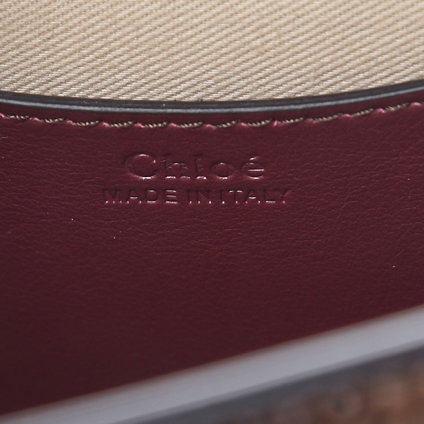 Calfskin Watersnake Embossed Large Tess Bag Coconut Brown