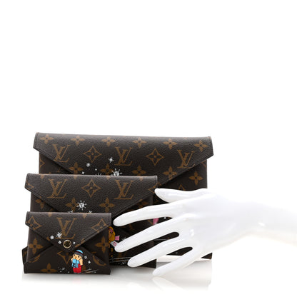 Louis Vuitton Monogram 2023 Christmas Animation Kirigami Pochette Set 2 of 8