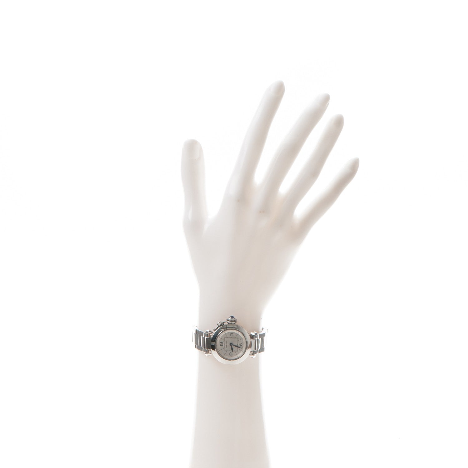 Cartier Stainless Steel 27mm Miss Pasha Quartz Watch Silver 2 of 8