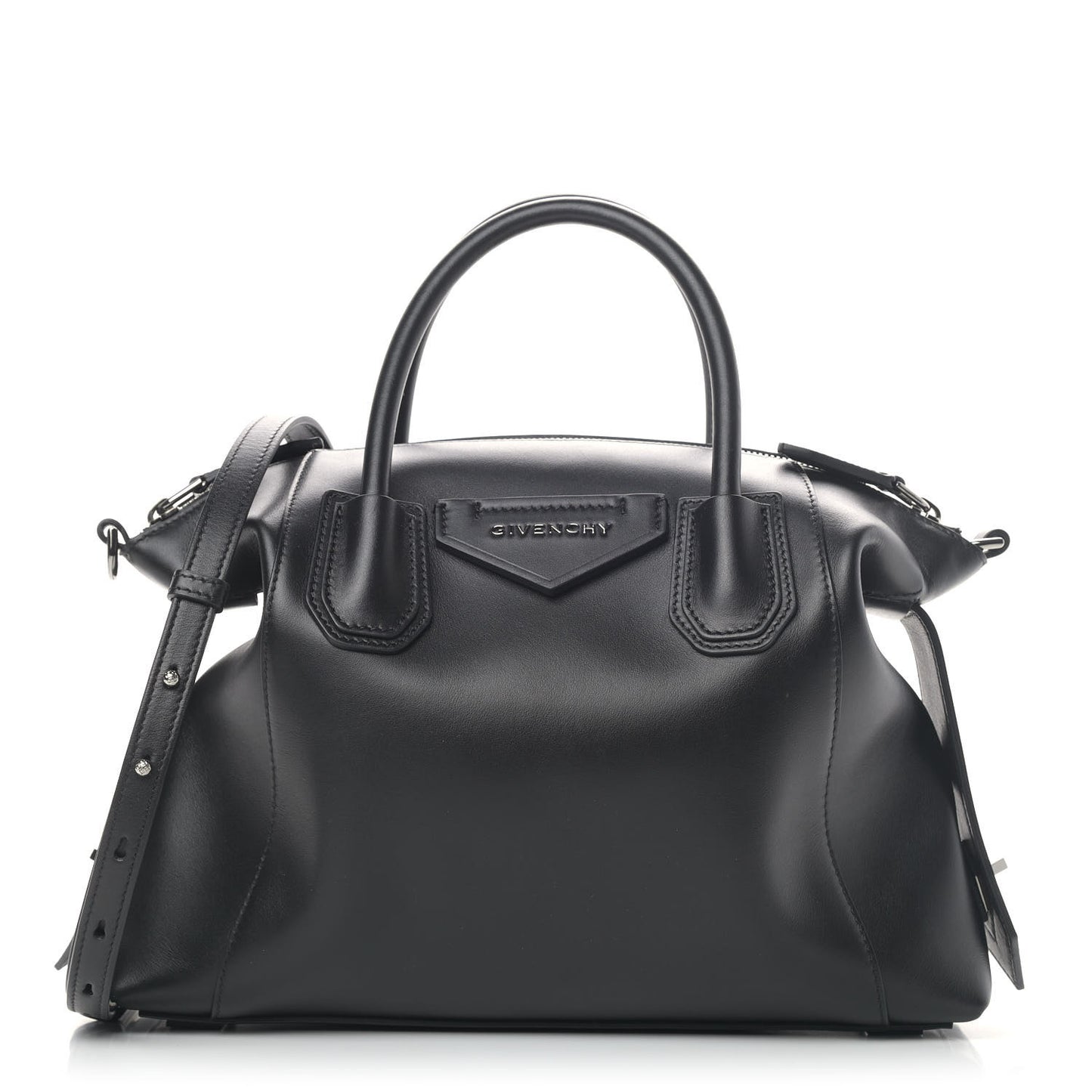 Smooth Calfskin Small Soft Antigona Black