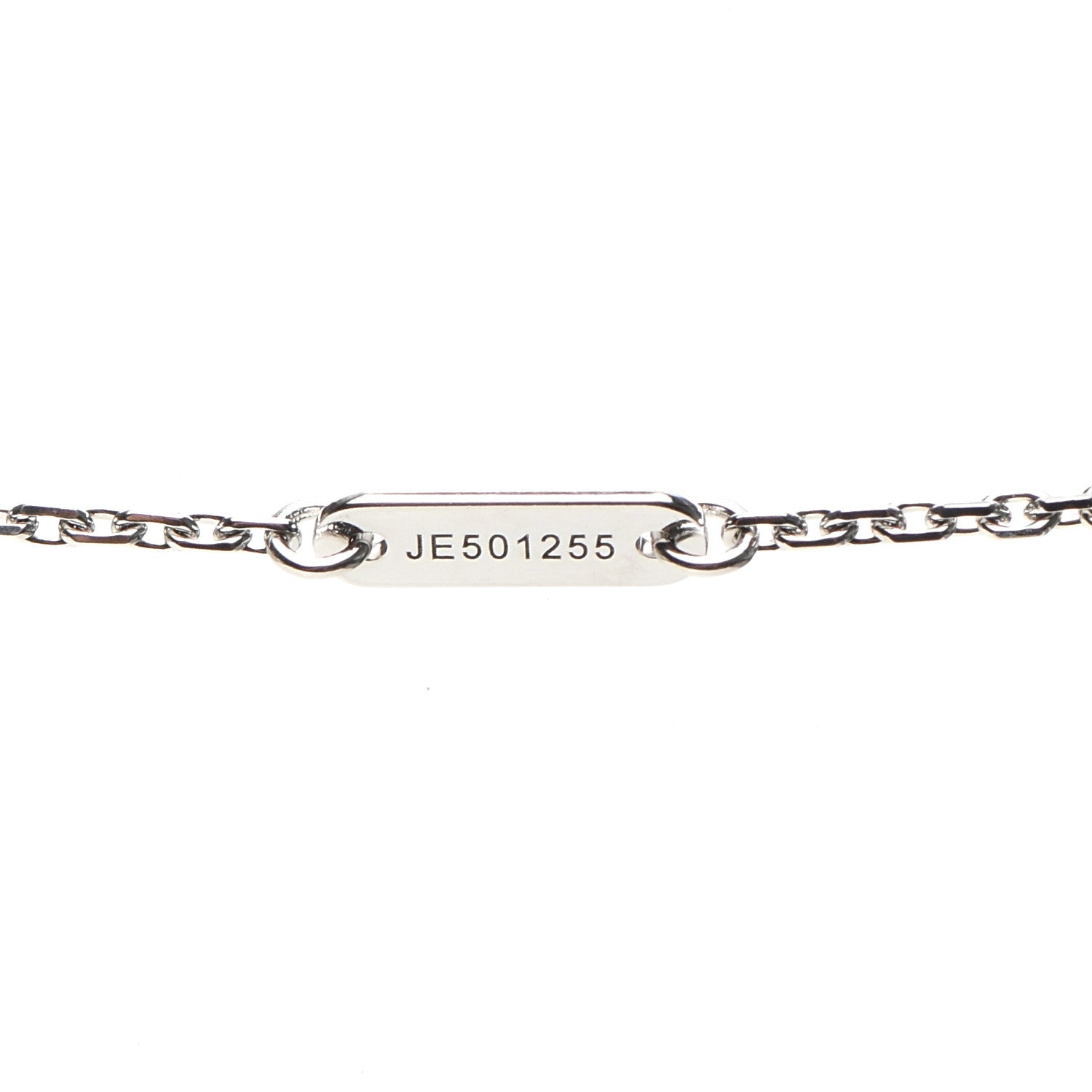 Van Cleef & Arpels 18K White Gold Diamond Sweet Alhambra Pendant Necklace 5 of 7