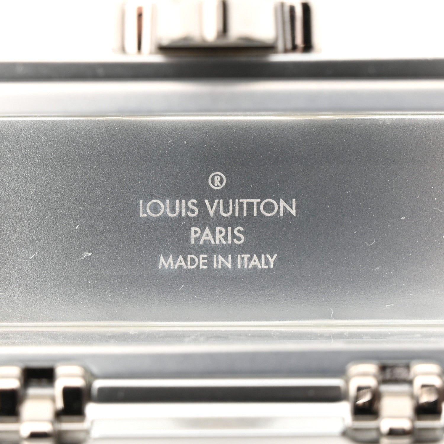 Louis Vuitton Monogram Transparent Plexiglass Trunk Box Pouch 6 of 12