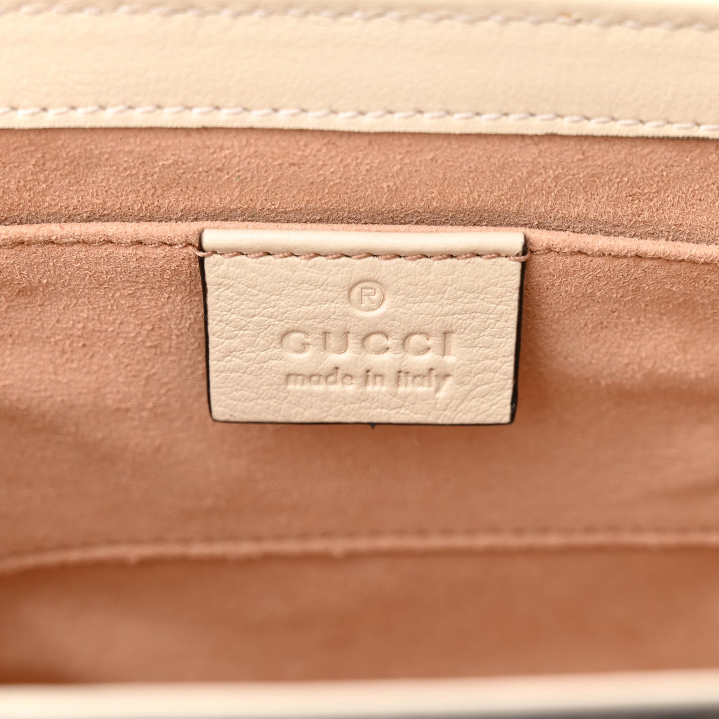 GG Supreme Monogram Calfskin Small Padlock Shoulder Bag Beige Mystic White Sun Oil