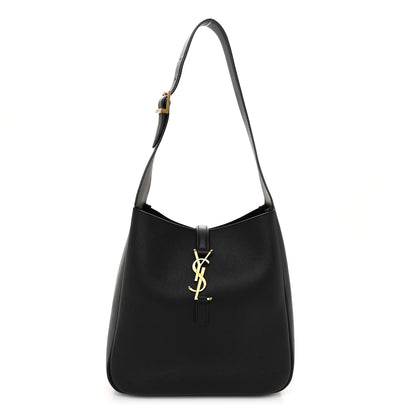 Saint Laurent Smooth Calfskin Small Le 5 A 7 Soft Hobo Black 1 of 9