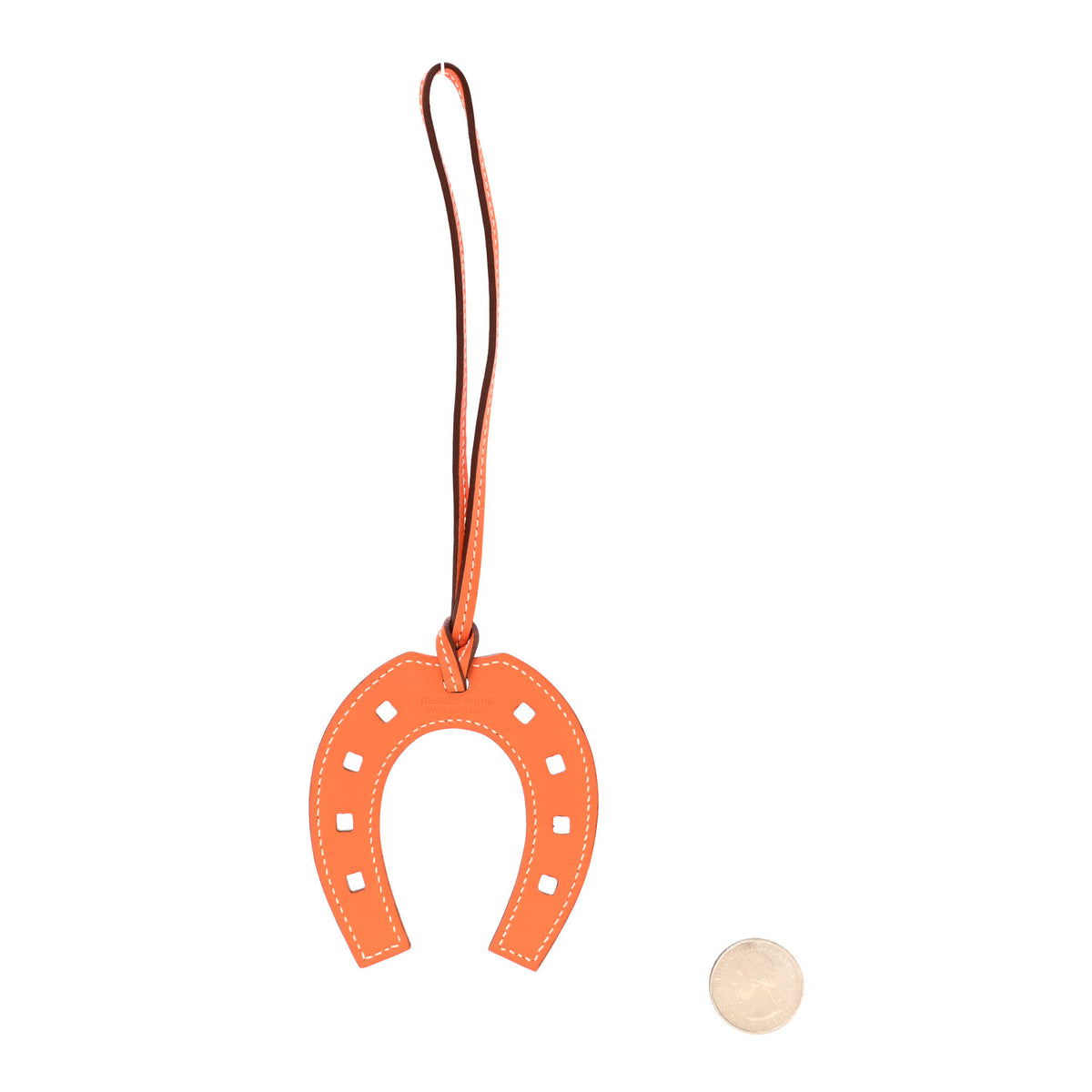 Swift Paddock Horseshoe Bag Charm Orange