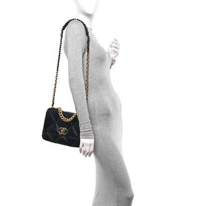 Chanel Lambskin Quilted Medium Chanel 19 Flap Black 2 of 10