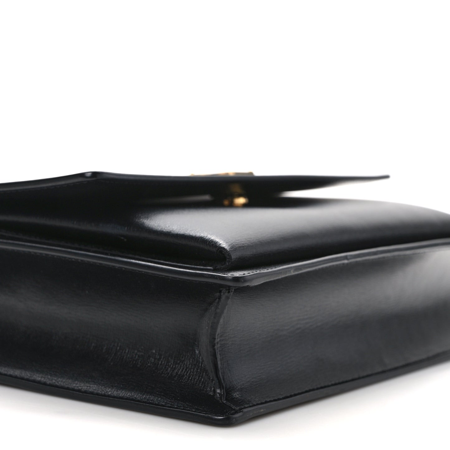 Smooth Calfskin Medium Monogram Sunset Satchel Black