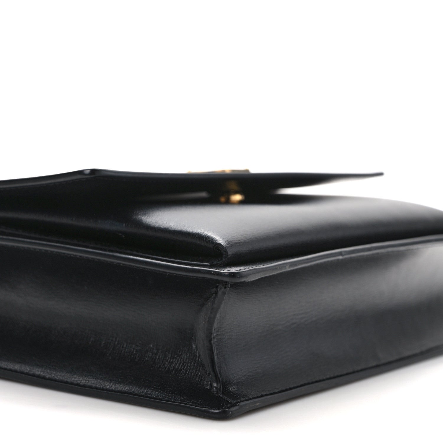 Saint Laurent Smooth Calfskin Medium Monogram Sunset Satchel Black 9 of 12