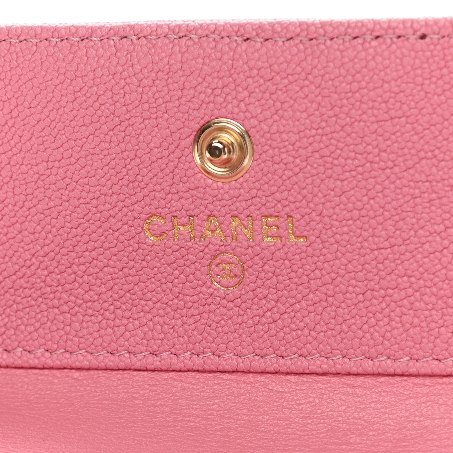 Caviar Quilted Compact Boy Wallet Pink