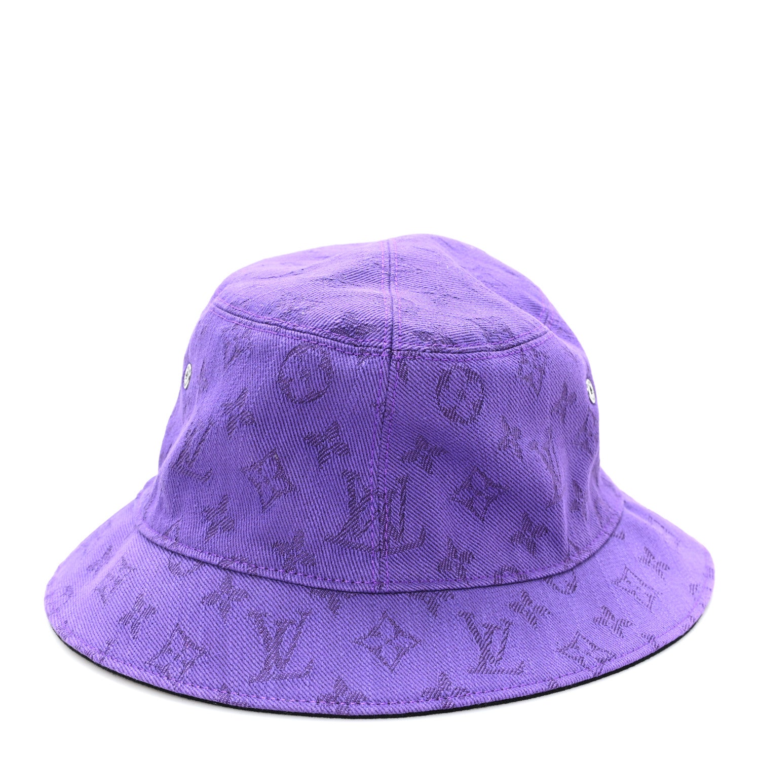 Louis Vuitton Monogram Denim Essential Bucket Hat 60 Violet 3 of 9