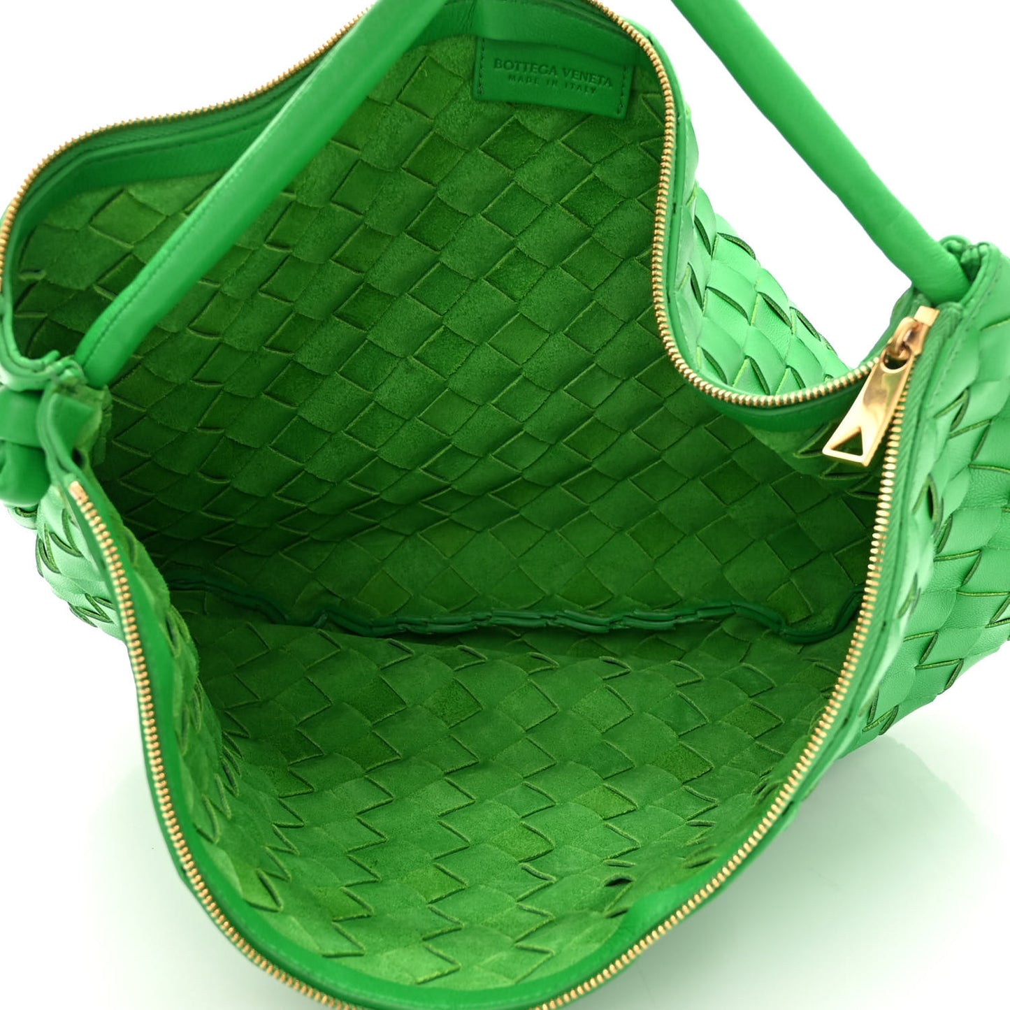 Nappa Intrecciato Small Turn Pouch Parakeet