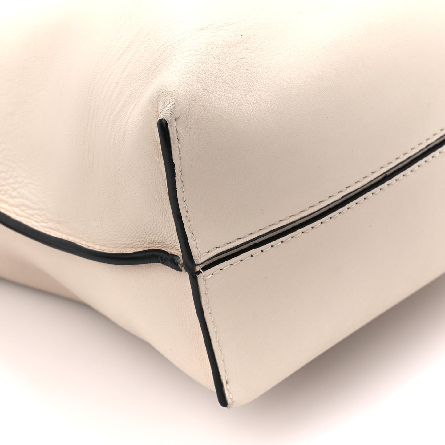 Calfskin Small Flamenco Knot Bag Ivory