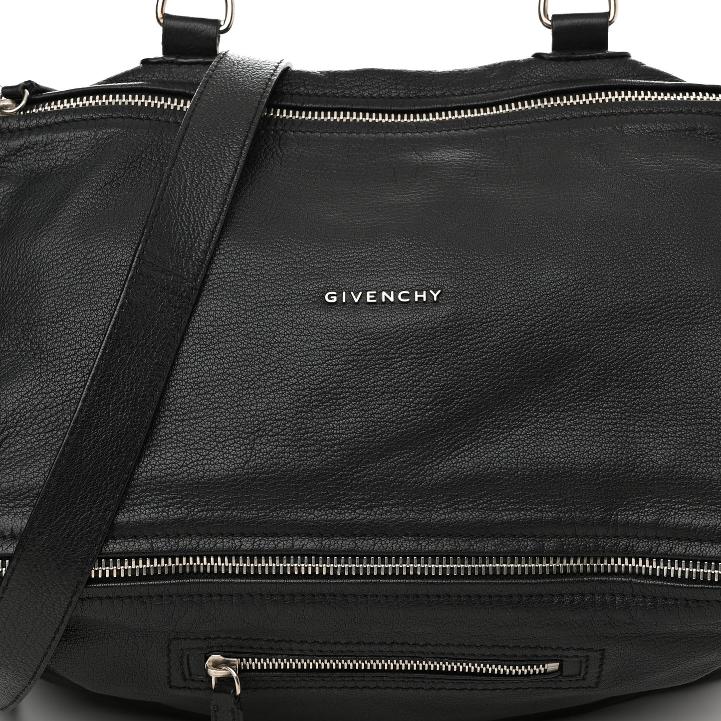 Sugar Goatskin Large Pandora Black