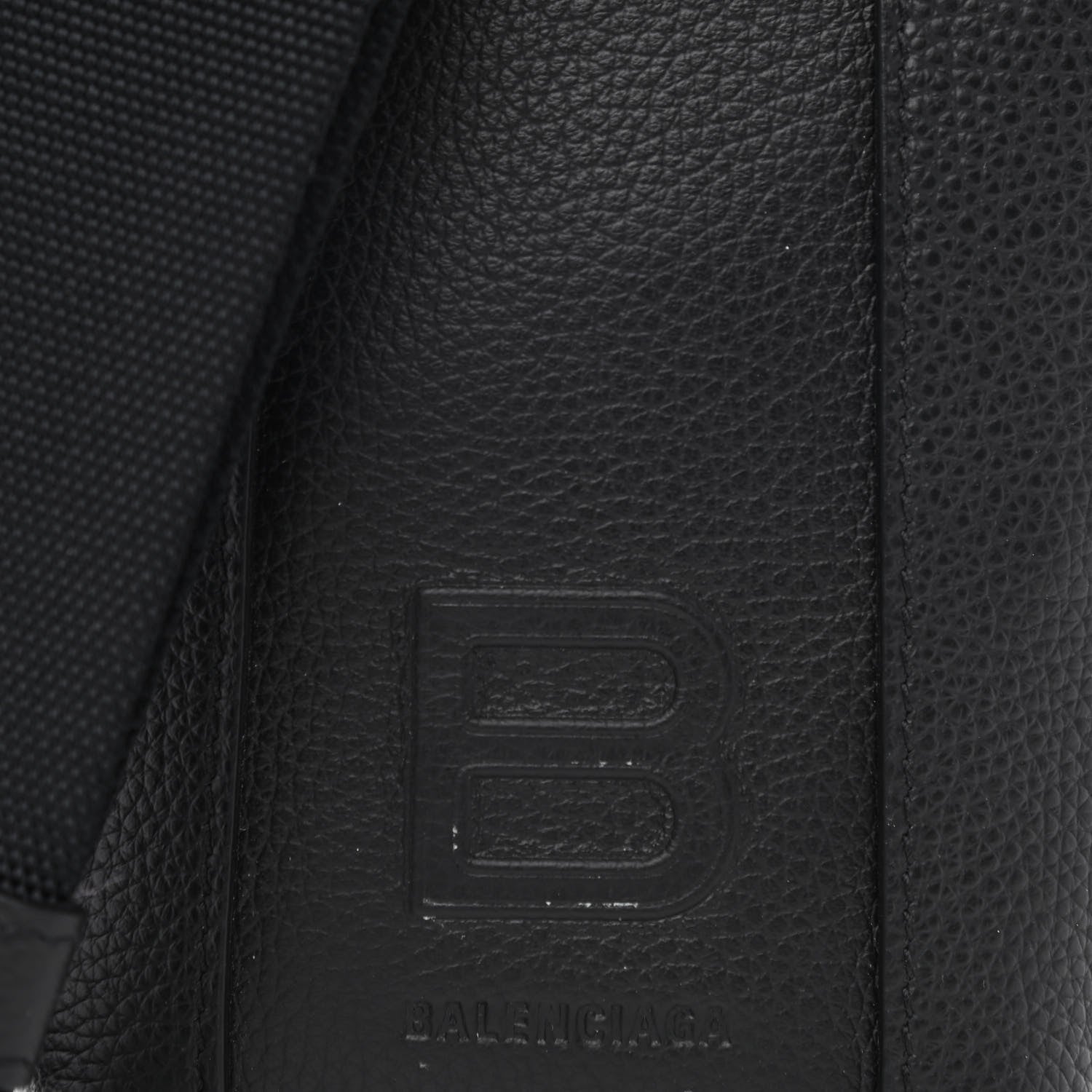 Balenciaga Calfskin Hourglass Phone Holder Bag Black 7 of 9