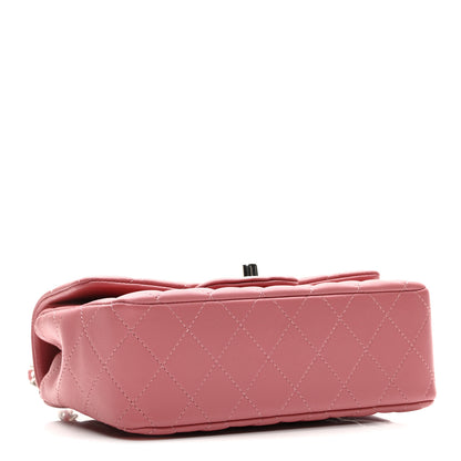 Chanel Lambskin Quilted Mini Rectangular Flap Pink 4 of 11