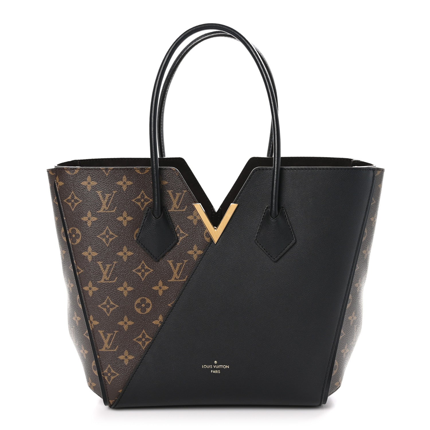 Louis Vuitton Calfskin Monogram Kimono Tote Black 1 of 9