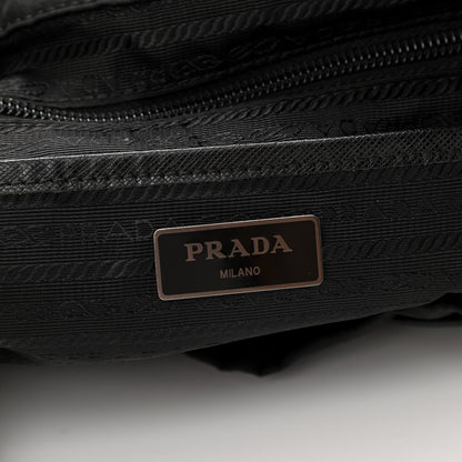 Prada Nylon New Vela Monochrome Studded Backpack Black 6 of 9