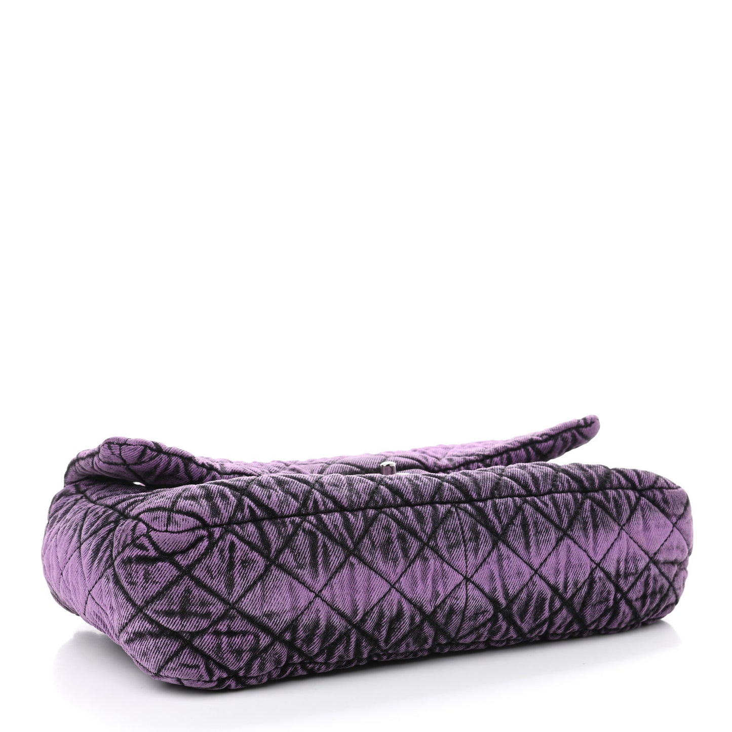 Denim Quilted Denimpression Flap Purple Black