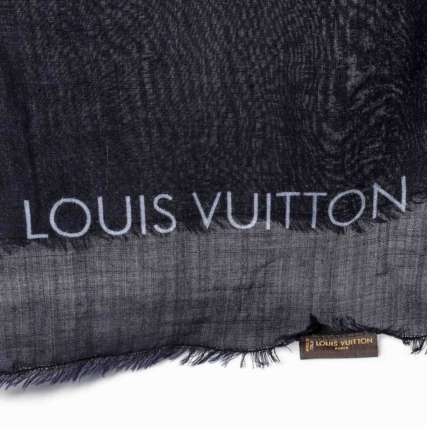 Wool Silk Cashmere Monogram Monogram Kimono Stole
