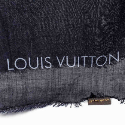 Louis Vuitton Wool Silk Cashmere Monogram Monogram Kimono Stole 3 of 4