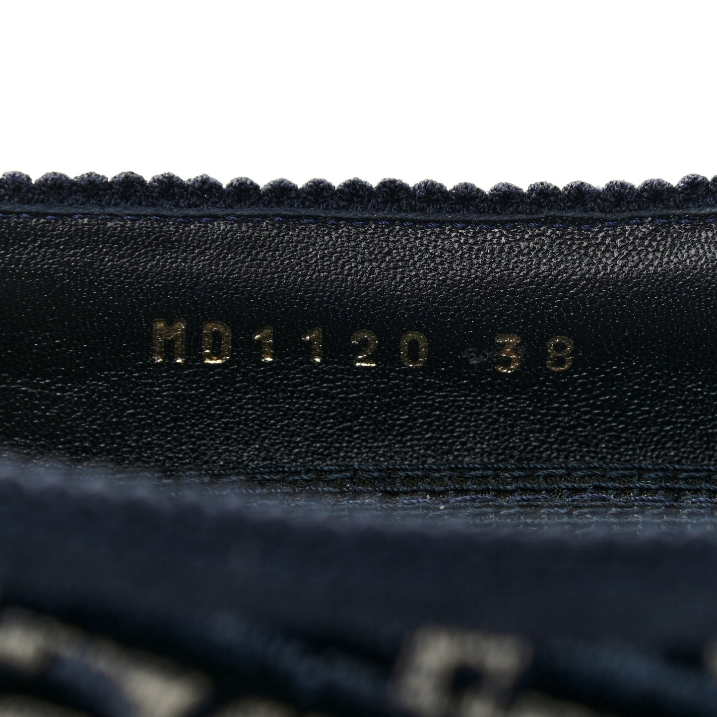 Velvet Oblique Poeme Laced Ballerina Flats 38 Blue