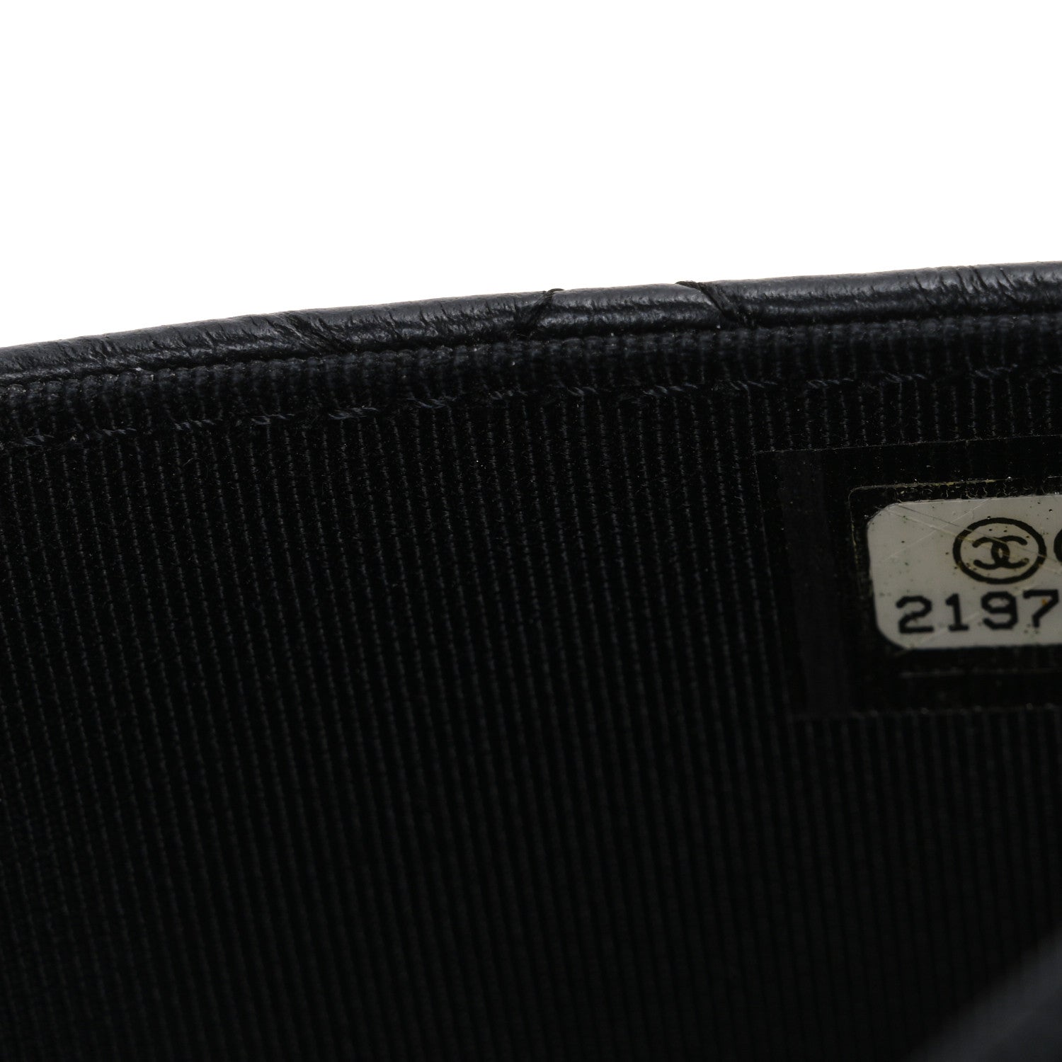 Chanel Aged Calfskin Quilted Lucky Charms 2.55 Reissue Wallet On Chain WOC Black 8 of 11