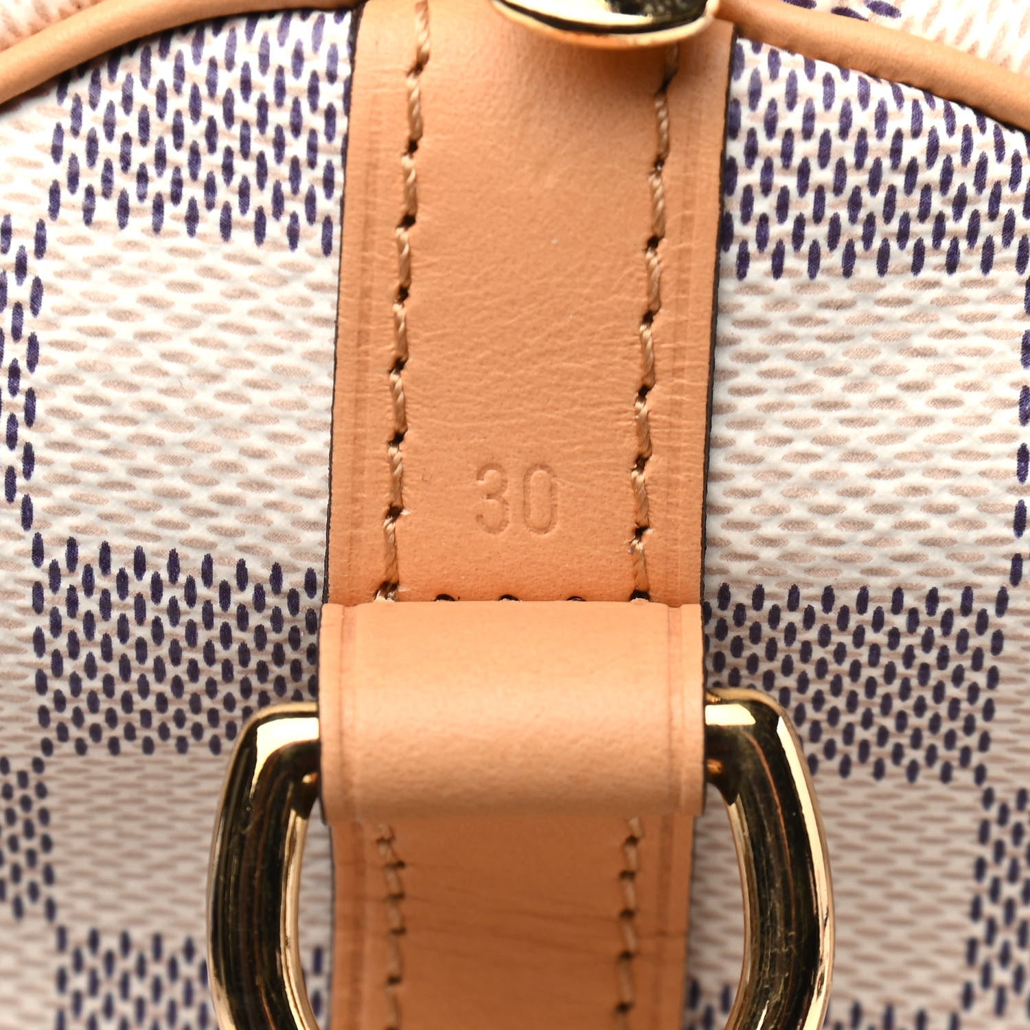 Louis Vuitton Damier Azur Braided Speedy Bandouliere 30 Blue 9 of 11
